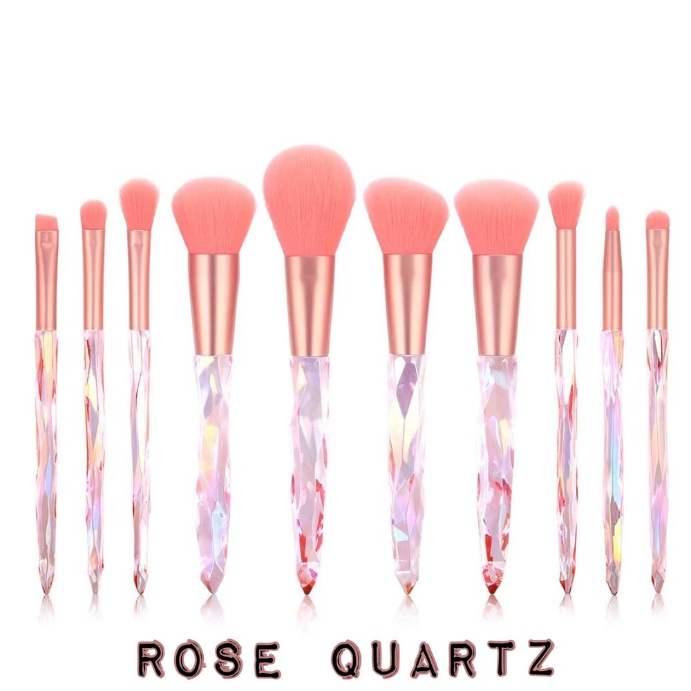 Rose Quartz Brush Set